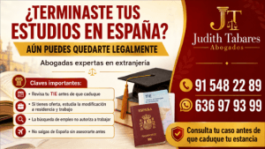 ¿QUÉ PUEDO HACER DESPUÉS DE TERMINAR MIS ESTUDIOS EN ESPAÑA? OPCIONES PARA OBTENER LA RESIDENCIA Y TRABAJO.